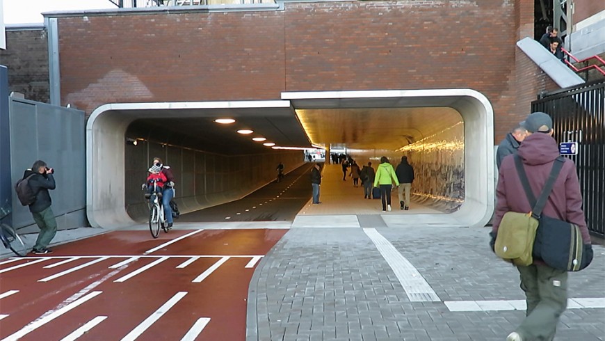 Nuovo tunnel per le bici di Amsterdam