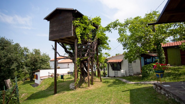 Casa sull'albero dell'agriturismo Aperegina - - sosta green vicino alla Transiberiana d'Italia