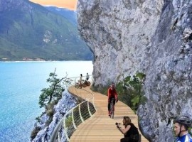 Una nuova e spettacolare pista ciclabile sul Lago di Garda