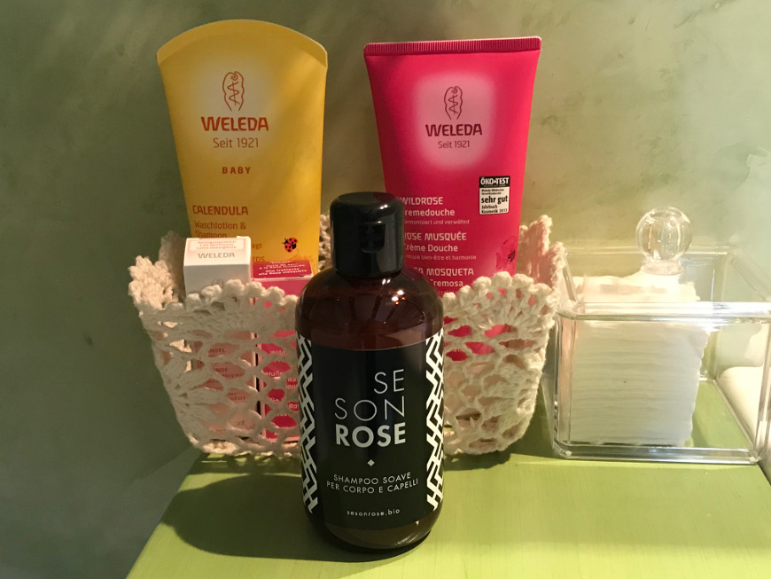 Ca' delle Rose: prodotti da bagno ecologici proposti agli ospiti