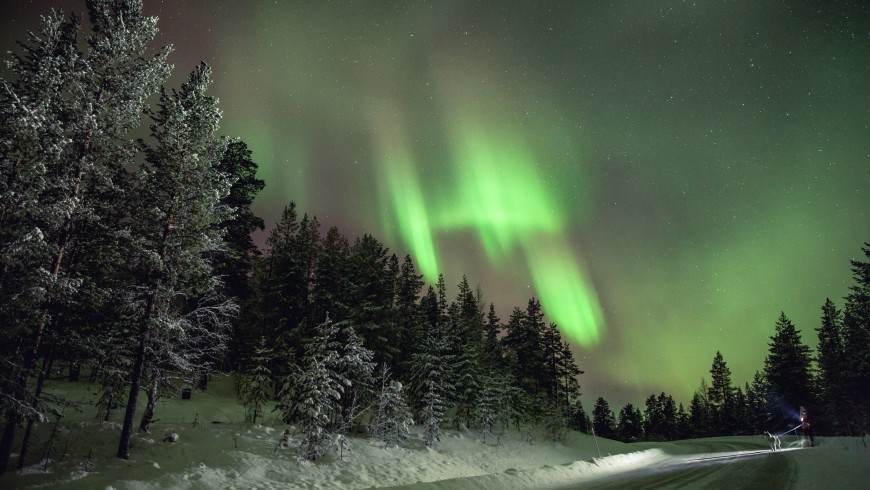 Aurora boreale in Finlandia