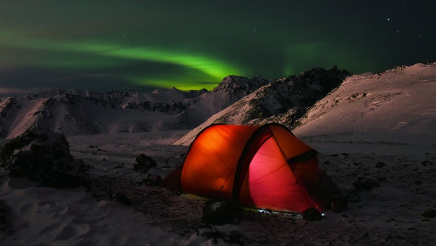 Aurora boreale in Alaska