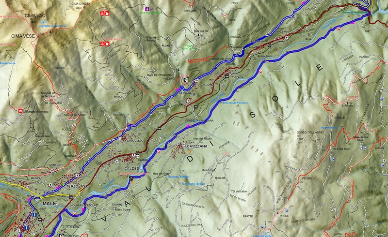 mappa del percorso 