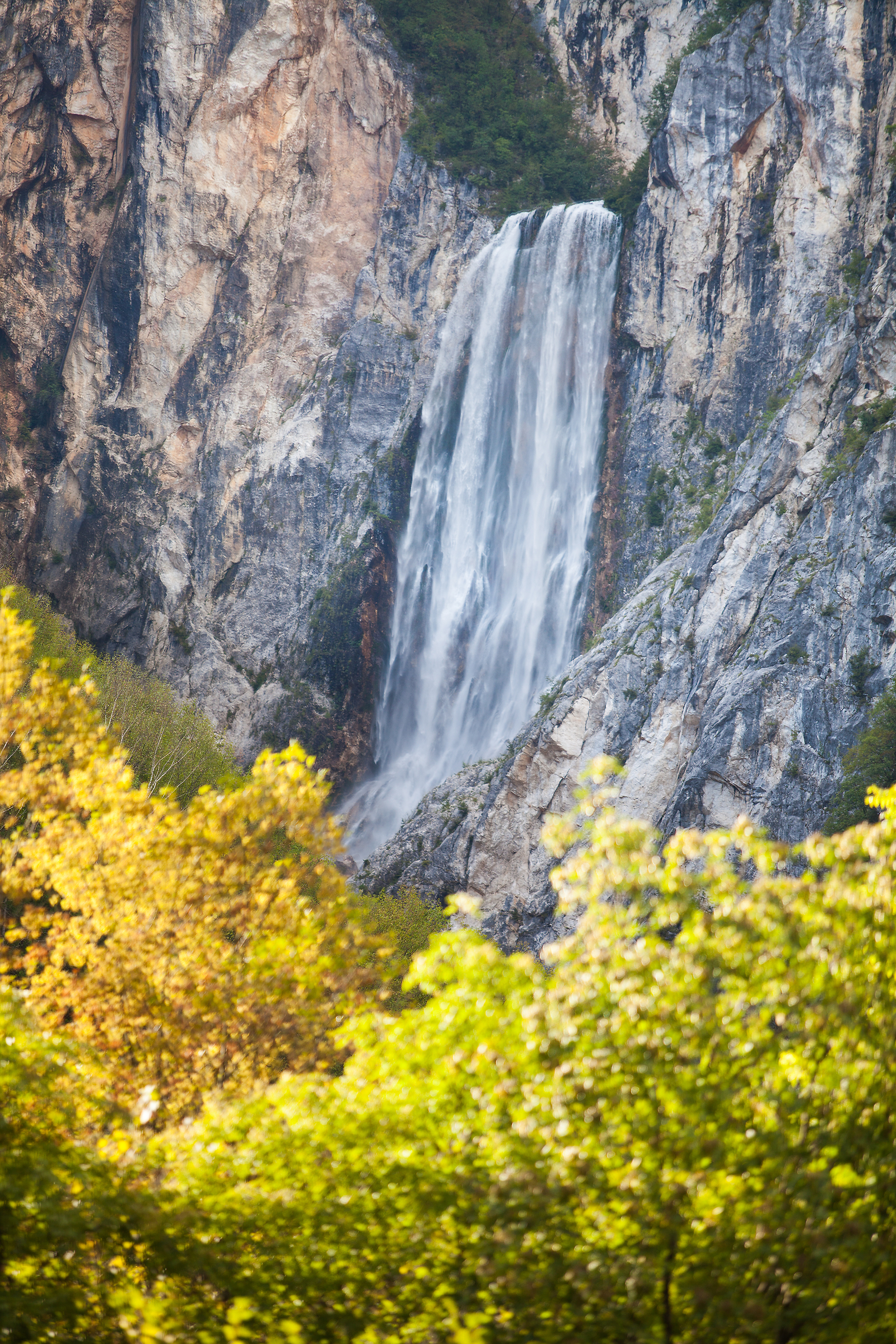 Cascata di Boka, il salto d'acqua più potente della Slovenia