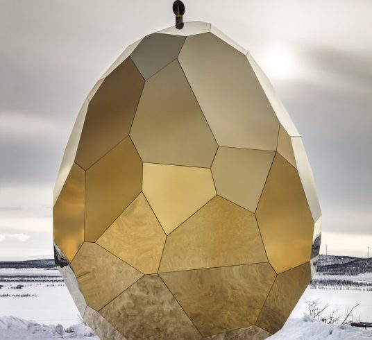 Golden Solar Egg Sauna