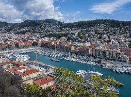 Porto di Nizza dall'alto
