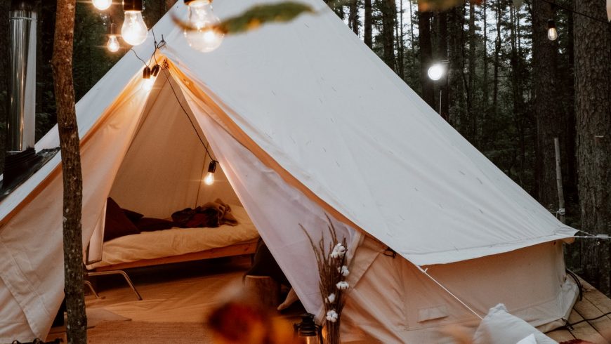 campeggio, camping, tenda, bosco