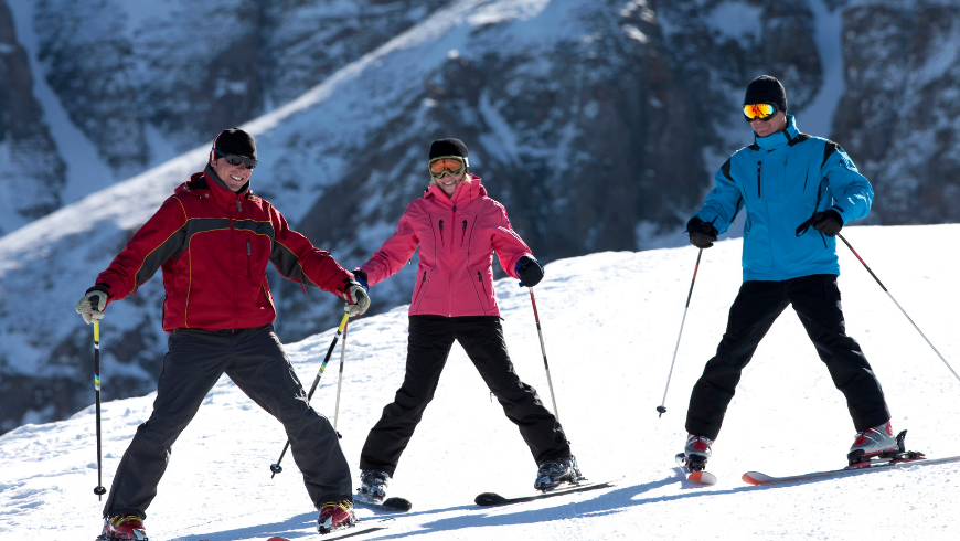 A lezione di sci in Trentino
