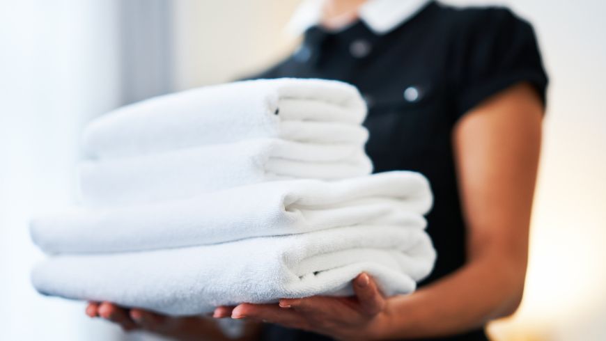 asciugamani in hotel