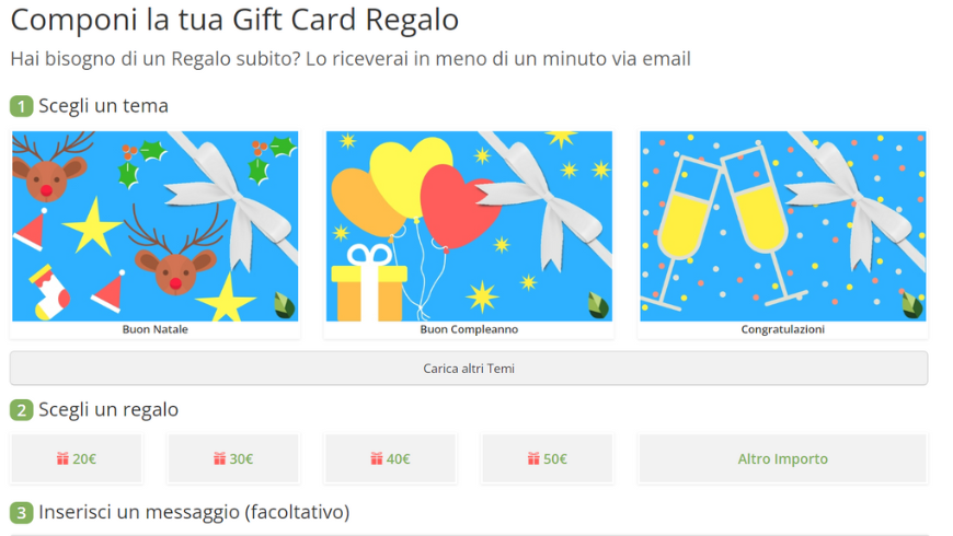 Gift card viaggio Ecobnb