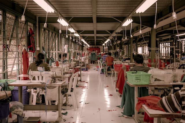esempio di scarti dell'industria tessile