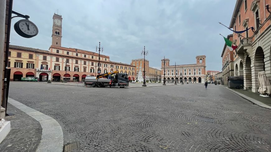 Piazza Saffi, il centro di Forlì