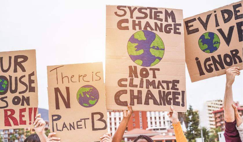 manifestazione contro il cambiamento climatico 