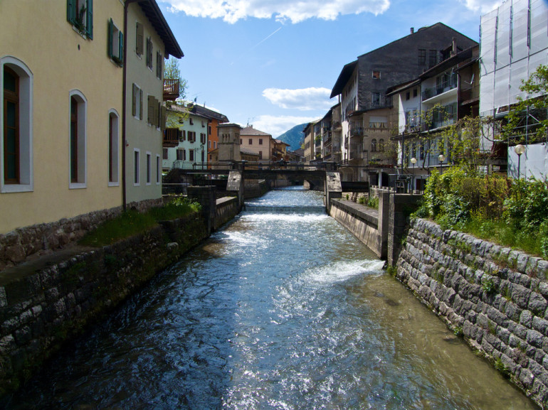 Borgo Valsugana e il fiume Brenta