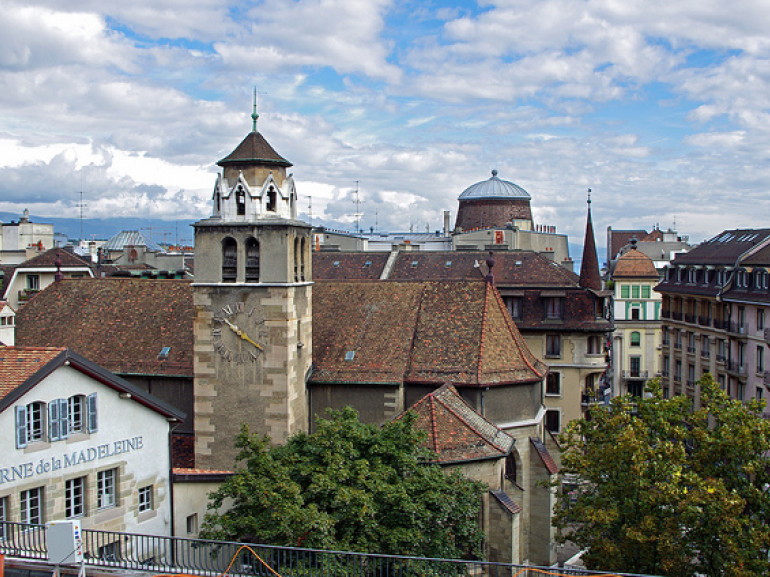 la cattedrale in pietra vista dall'alto