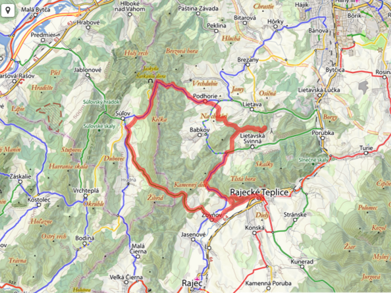 Rajecke Teplice – Sulov – Lietava in mountain bike 