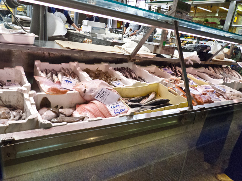 Il mercato del pesce ad Ancona