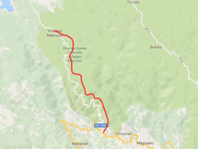 Mappa del sentiero del Monachesimo, Calabria