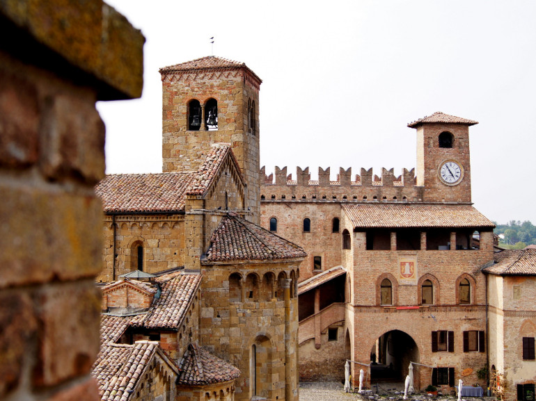 Castell'Arquato, Torre dell'antico castello in provincia di Piacenza, Emilia Romangna, Italia